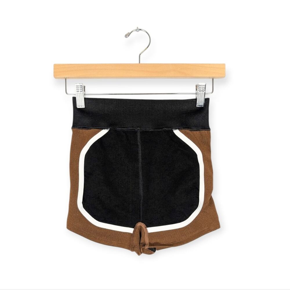 Free People FP Movement Black & Brown There You Go Run Short Size XS/S